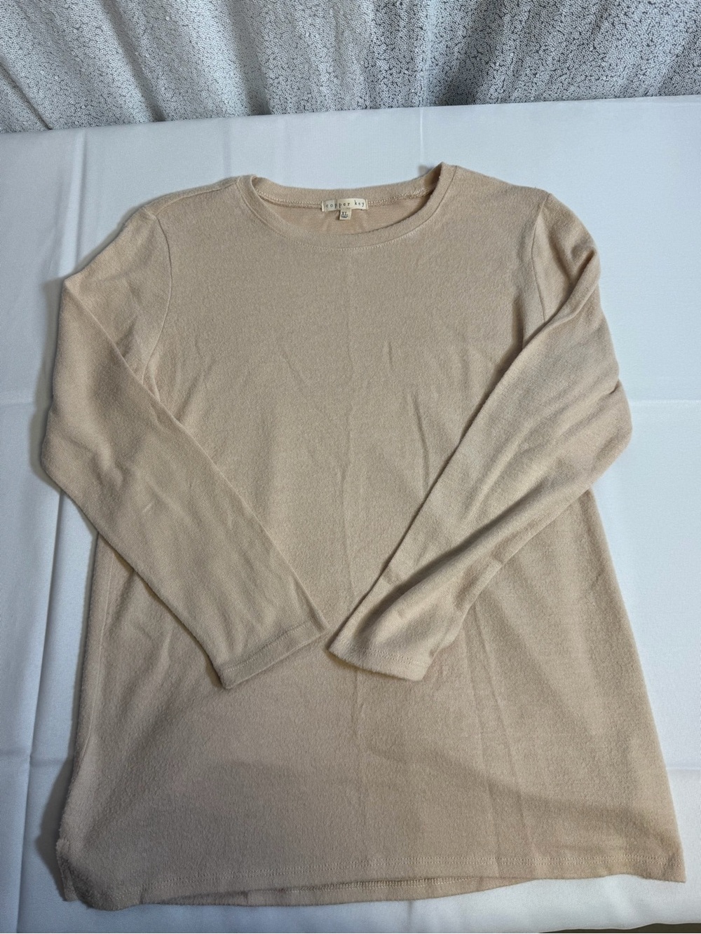 Copper Key Lightweight Crewneck Sweater - Beige